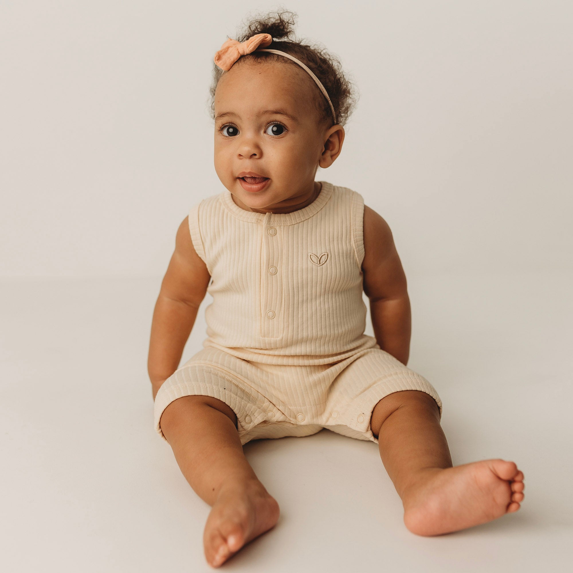 Weeboth® | Organic Cotton Baby & Toddler Romper - Cream