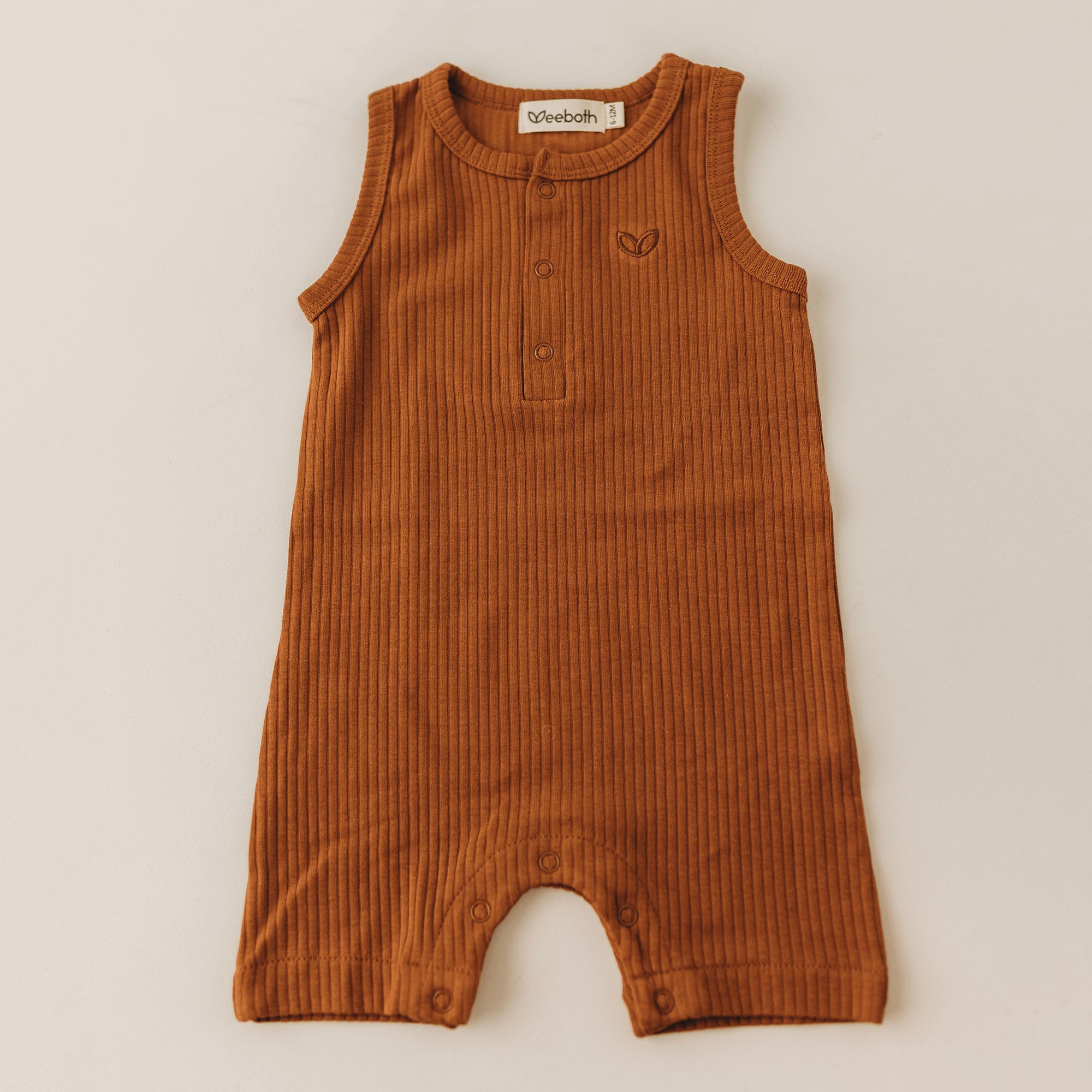 Weeboth® | Organic Cotton Baby & Toddler Romper - Toffee